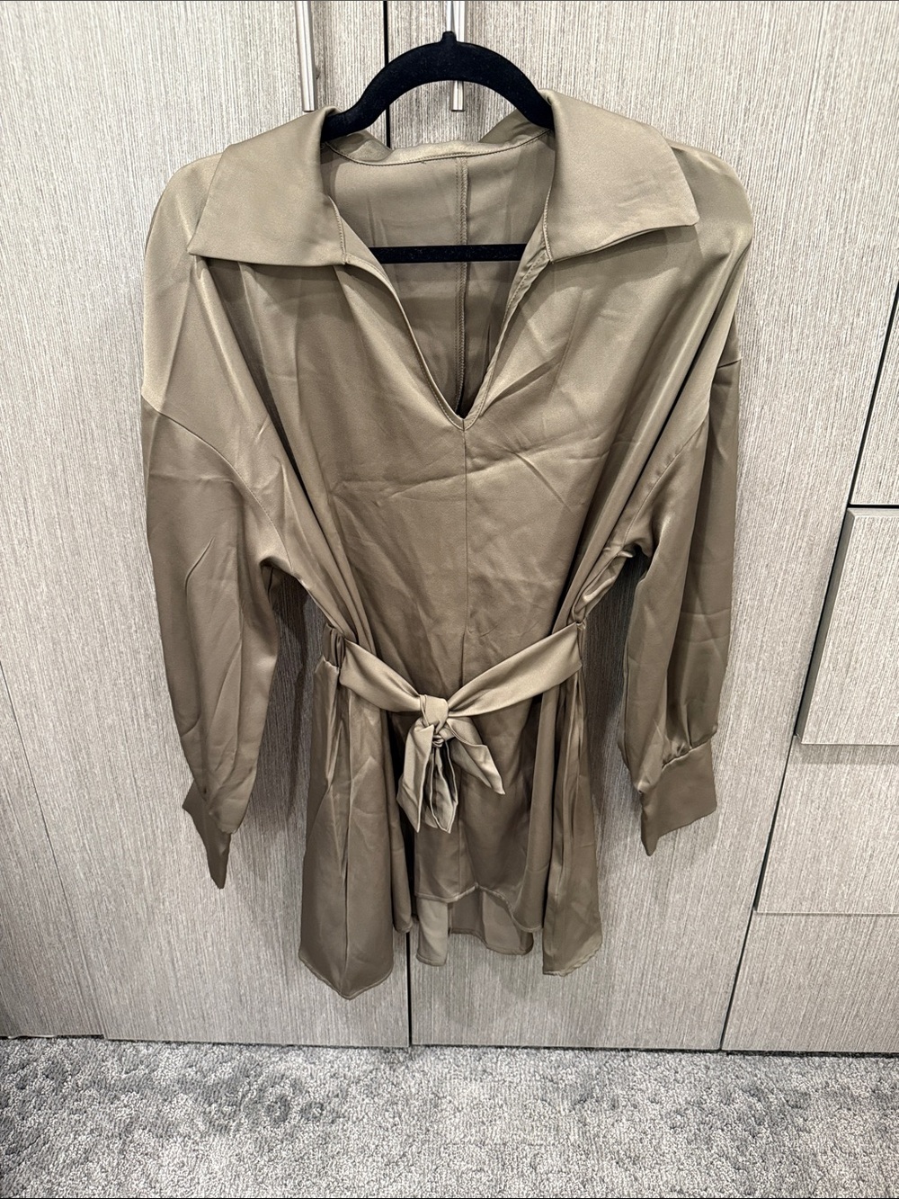 Forever 21 Women’s Belted Tunic Jacket - Olive